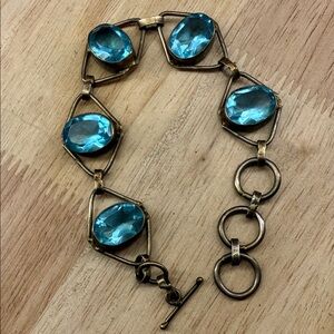 Elegant Blue Gemstone Bracelet